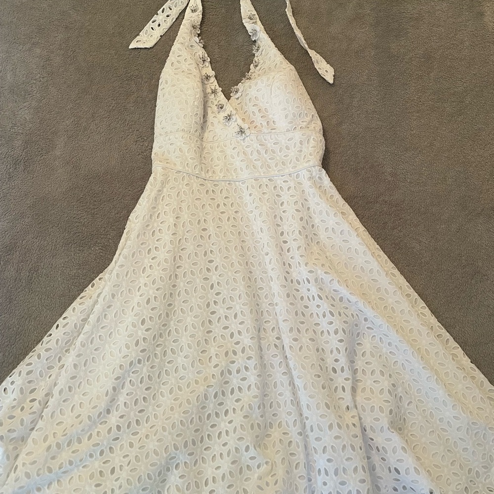 Lilly Pulitzer White Eyelet Backless Dress